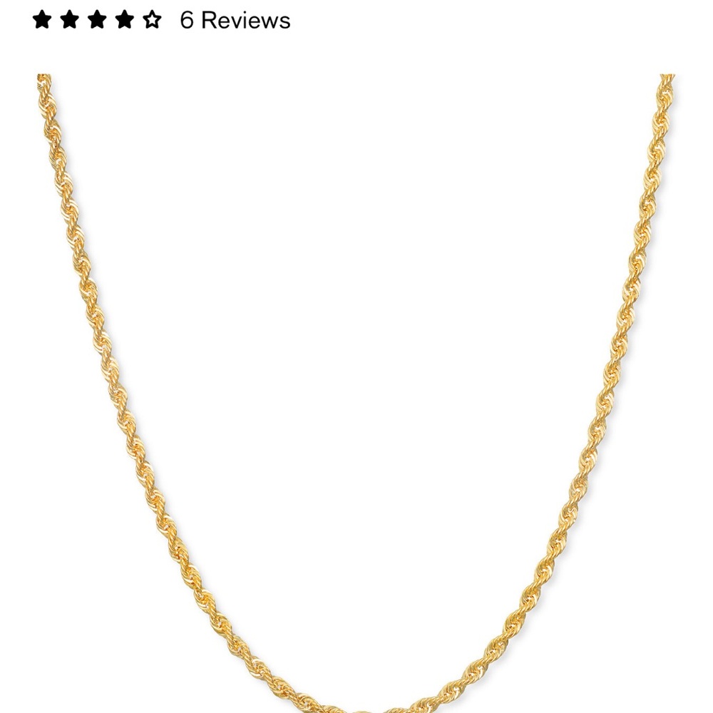 Beautiful 14K Gold rope 18’ chain.